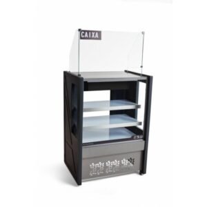 Balcão Vitrine Caixa Polar 0,80cm Platinum