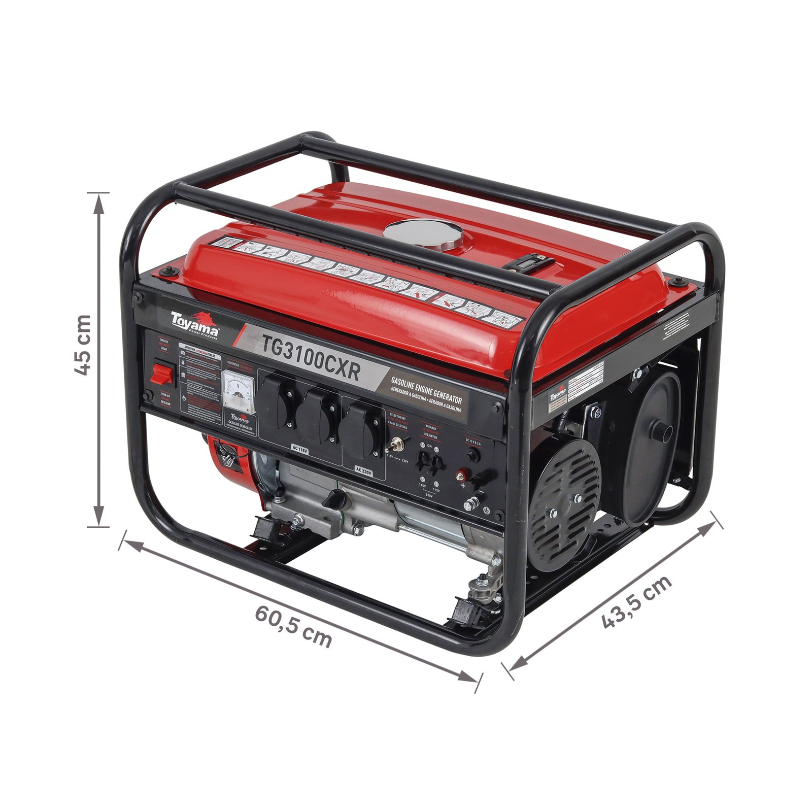 Gerador de Energia Toyama TG3100CXR - Imagem 2