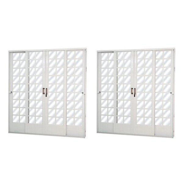 Kit com 2 Portas de Aço de Correr